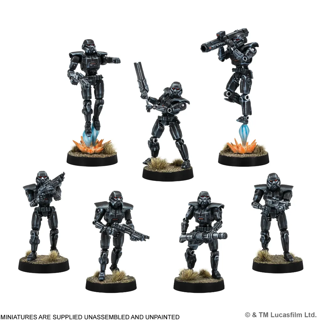 imperial dark troopers full squad avec armes lourdes