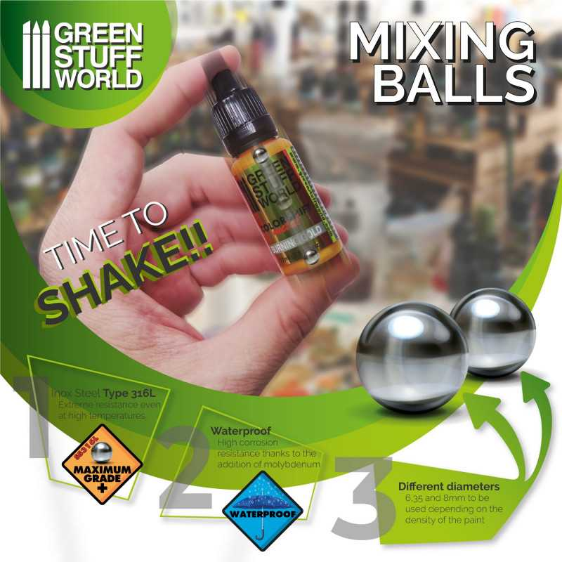 Green Stuff  : Billes de mélange 6.5mm (40pcs)