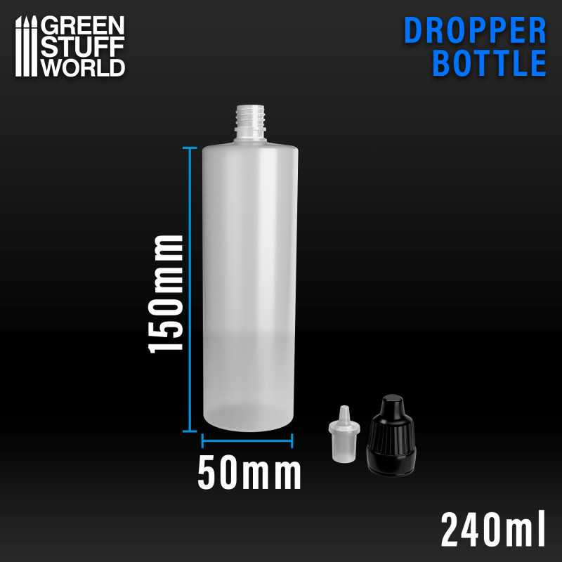 Green Stuff  : Pot de peinture compte goutte vide 240ml