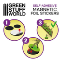 Green Stuff : Feuille Magnétique AUTO ADHESIF (1pcs)