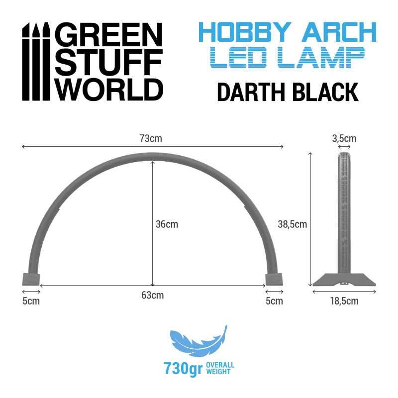 Green Stuff : Lampe LED Arche │ Darth Black