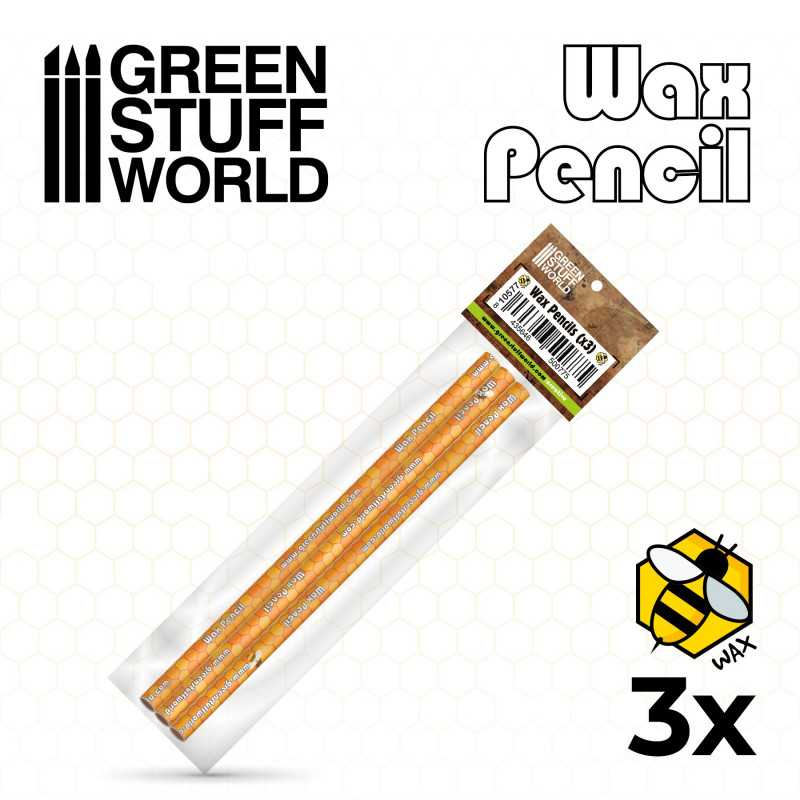 Green Stuff : Wax Pencils (3pcs)
