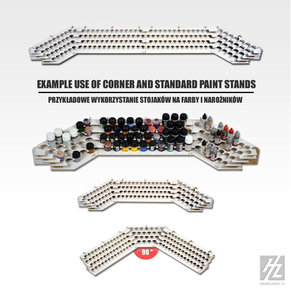 Hobbyzone : Petit Rack à peinture (41mm) │ Etablis Modulaires