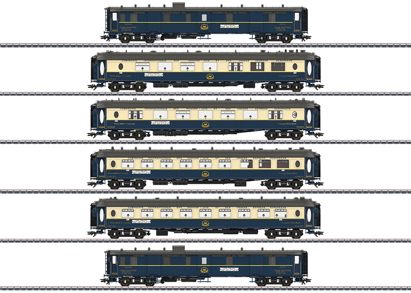 Marklin : Coffret de voitures Pullman Edelweiß avec éclairage