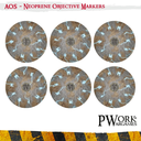 PWork Wargames : Set d'objectifs Age of Sigmar - Thunder Strike (6pcs)