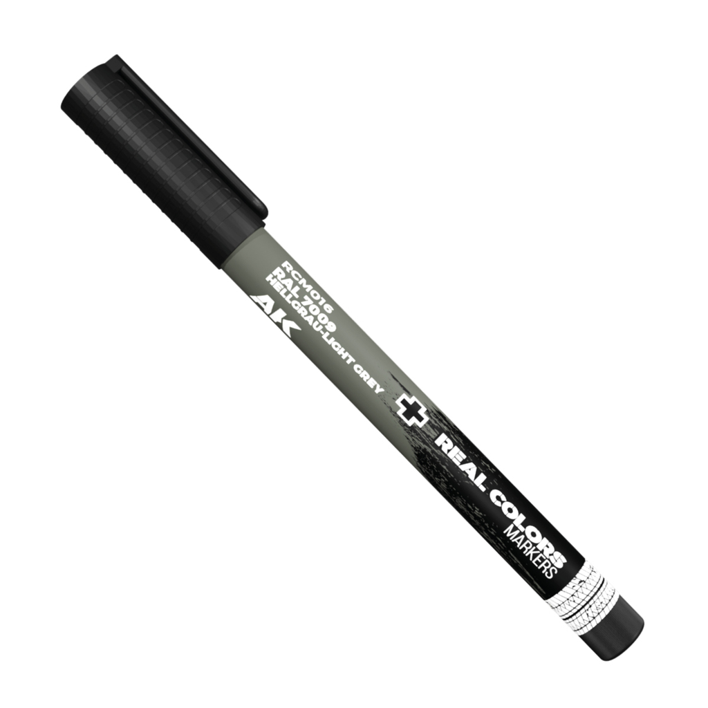  Ak : RCM016 - Hellgrau-Light Grey Ral 7009│ Real Colors Markers 