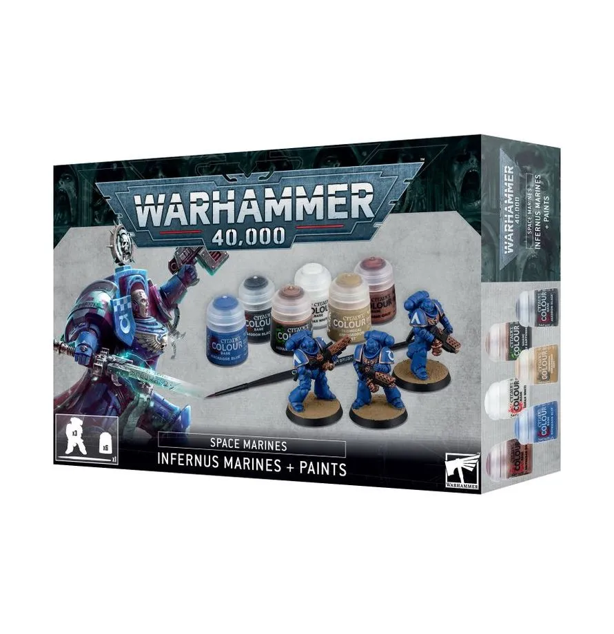 [GAW 60-11] Space Marines : Infernus Marines & Starter Set de peinture