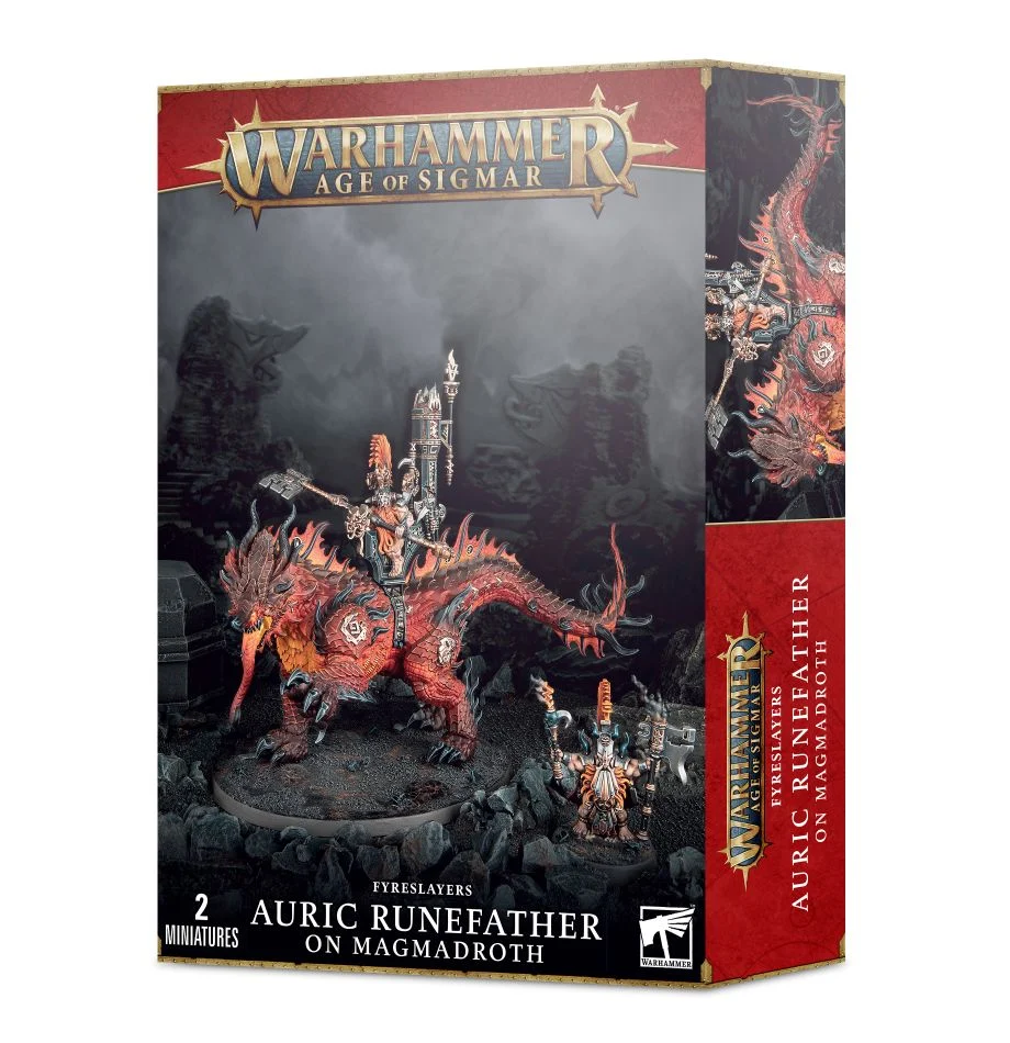 [GAW 84-23] Fyreslayers : Auric Runefather on Magmadroth │ Warhammer Age of Sigmar