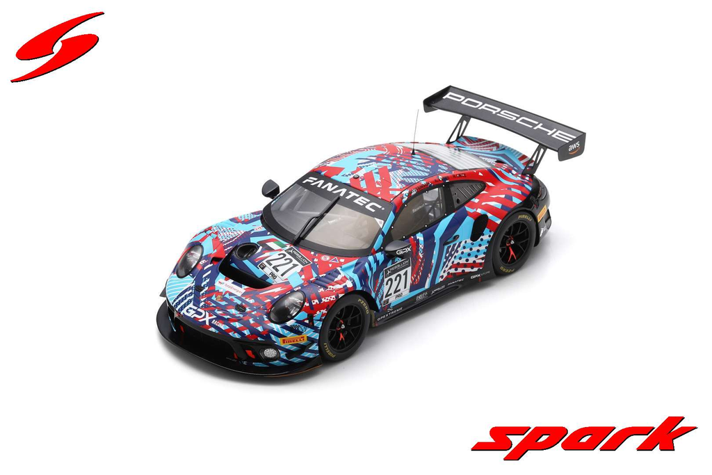[SPK 18SP167] Spark model : Porsche 911 GT3 R No.221 GPX Martini Racing Spa Test Days 2022
R. Lietz - M. Christensen - K. Estre [1/18]