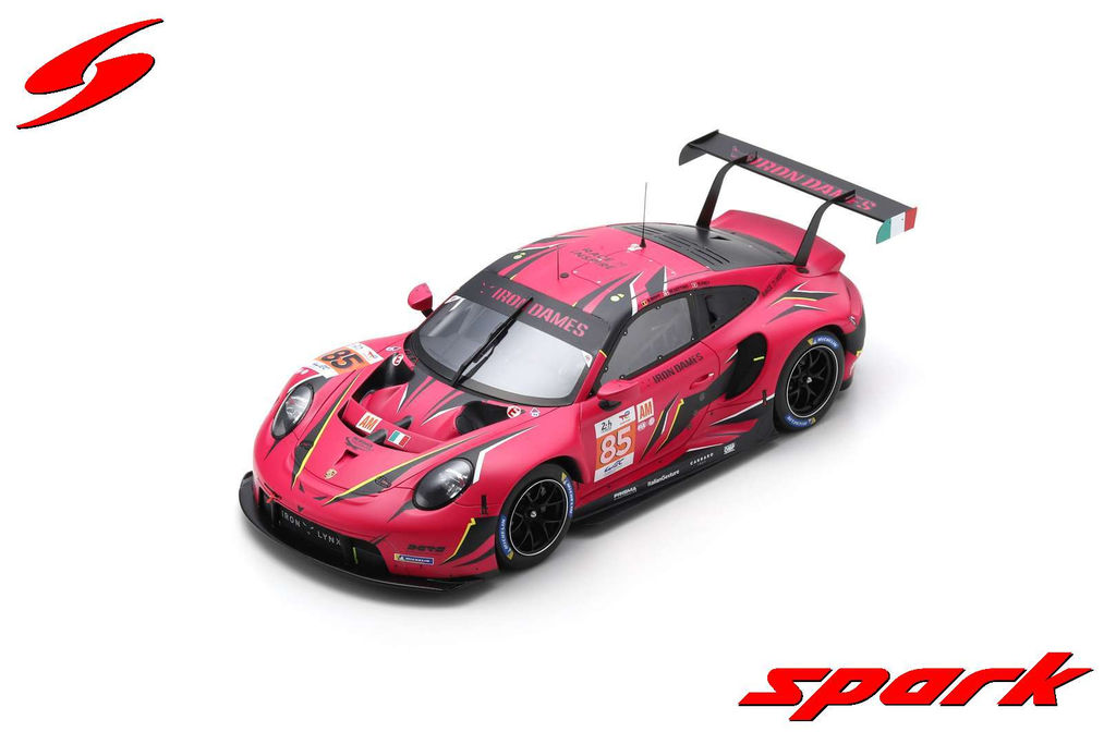 [SPK 18S932] Spark Model : Porsche 911 RSR - 19 No.85 IRON DAMES Le Mans 24H 2023
S. Bovy - M. Gatting - R. Frey [1/18]