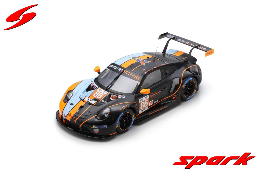 Spark Model : Porsche 911 RSR - 19 No.86 GR RACING
3rd LM GTE AM class Le Mans 24H 2023
M. Wainwright - B. Barker - R. Pera [1/18]