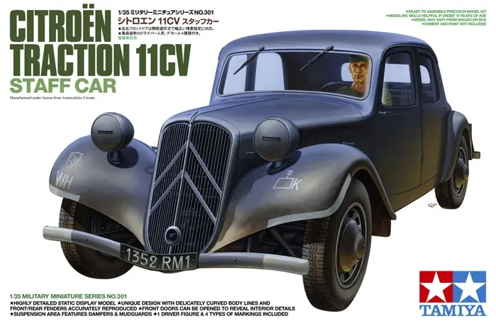 Tamiya : Citroen Traction 11CV - Staff Car │ Military Miniature Series