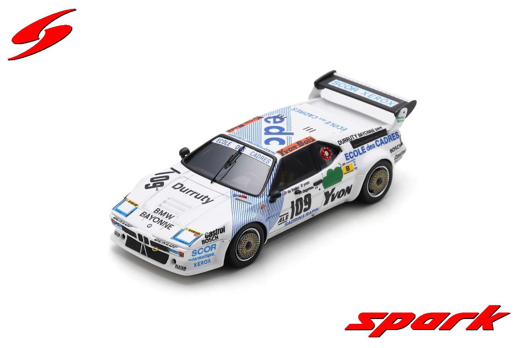 [SPK S6409] Spark model : BMW M1 No.109 14th 24H Le Mans 1984 P. de Thoisy - P. Dagoreau - J-F Yvon [1/43]