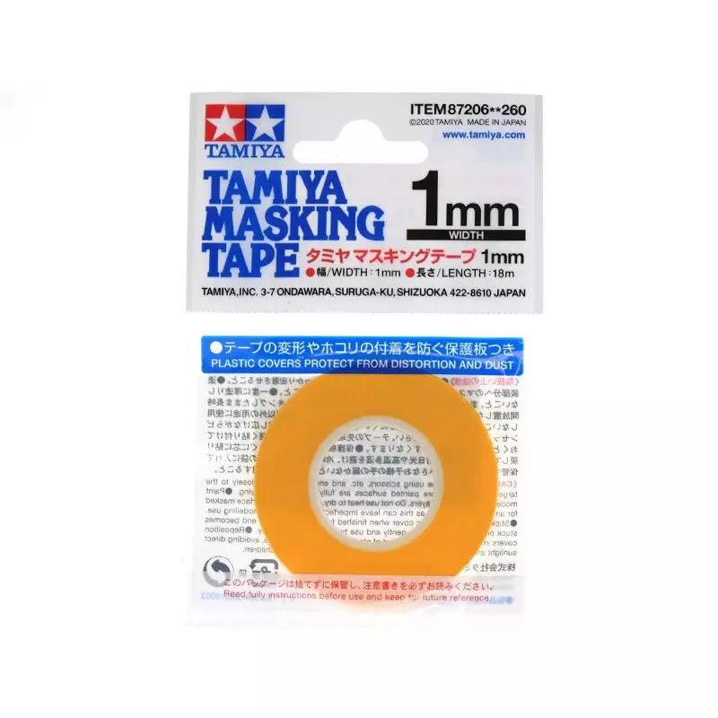 Tamiya : Bande cache "1mm" (18m)