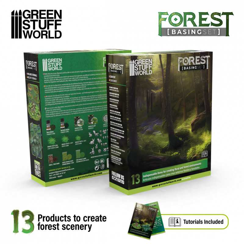 Green Stuff : Set de Soclage "Forest" │ Basing Set
