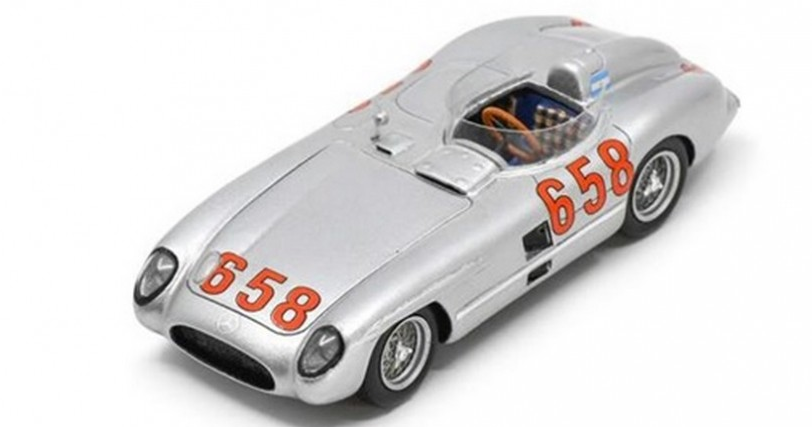 Spark : MERCEDES 300 SLR│N°658 2ème Mille Miglia 1955 Juan Manuel Fangio [1/43]