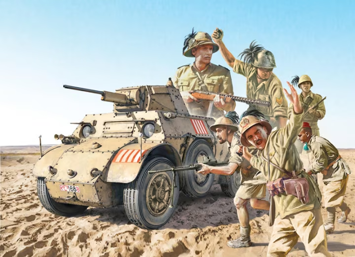 [ITA 6591] Italeri : Autoblinda AB 41 with Bersaglieri El Alamein