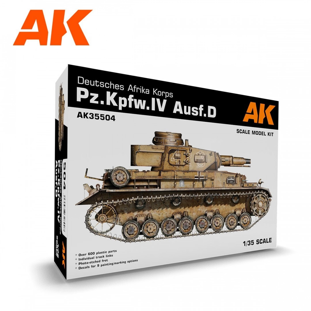 Ak Interactive : Deutsches Afrika Korps Pz.Kpfw.IV Ausf.D │ Basic Edition