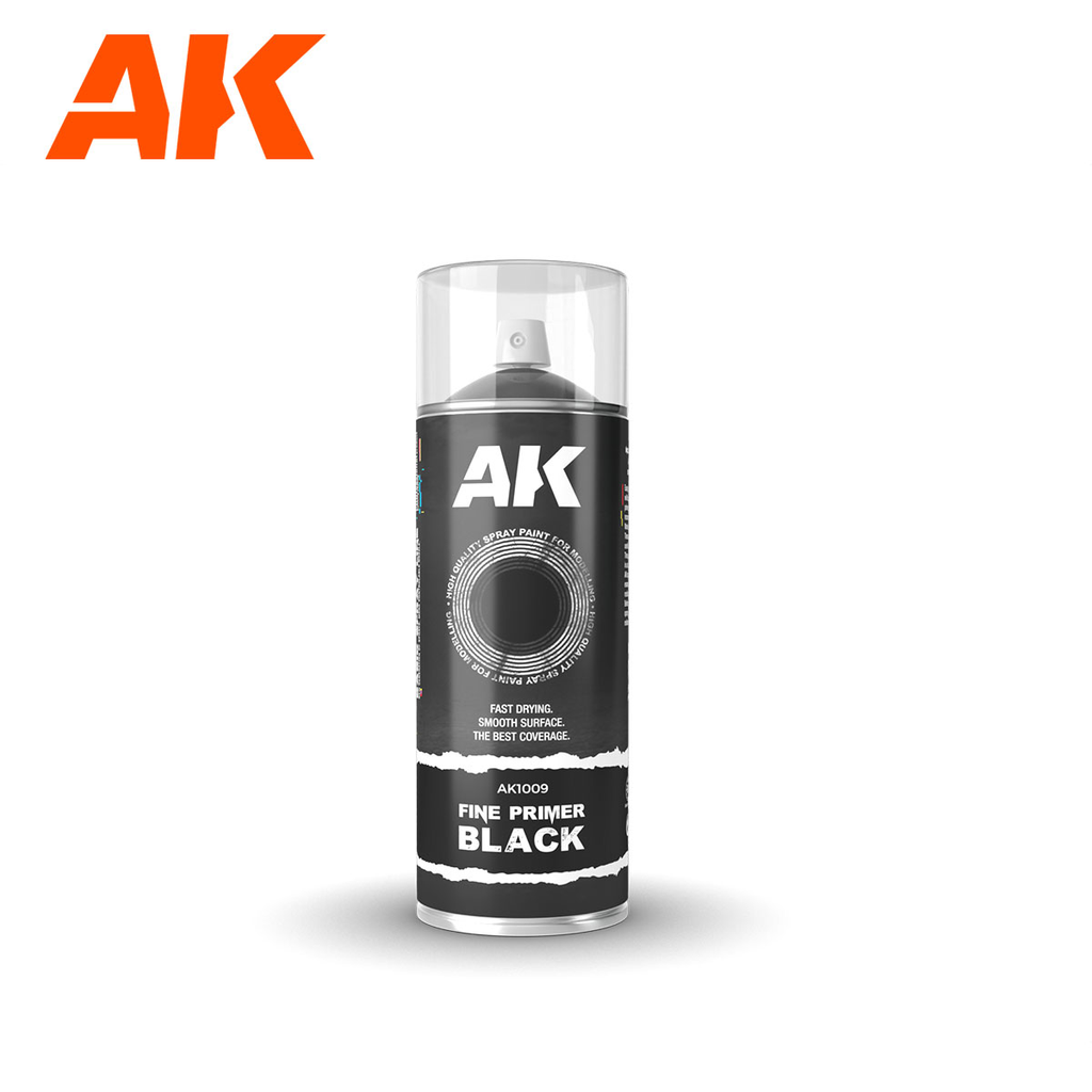 Ak : Spray "Fine Primer" Black (400ml)