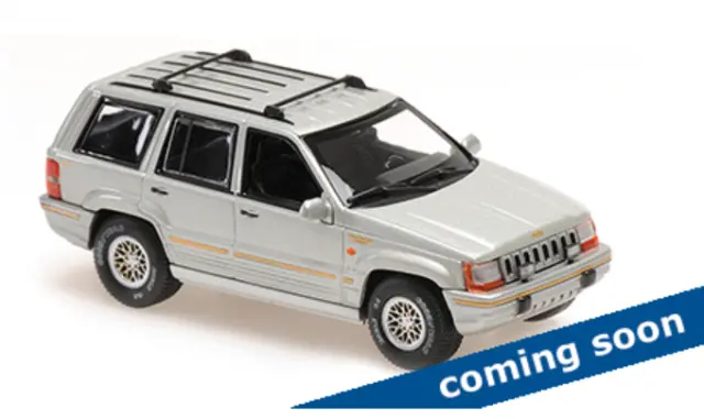 Maxichamps : Jeep Grand Cherokee │ 1995 Argenté [1/43]