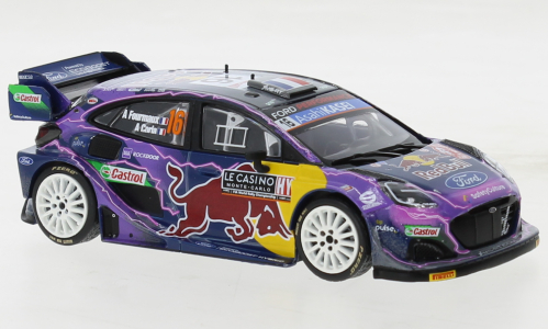 Ixo models : Ford Puma Rally1 │ No.16  Red Bull Rallye WM Rallye Monte Carlo - A.Fourmaux/A.Coria, 2022
