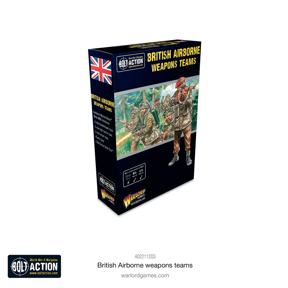 Bolt Action : British Airborne Weapons Teams (Équipes d'Armes d'Infanterie Parachutistes Britanniques)