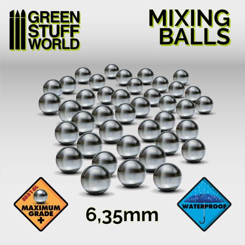 [GSW 9030] Green Stuff  : Billes de mélange 6.5mm (40pcs)