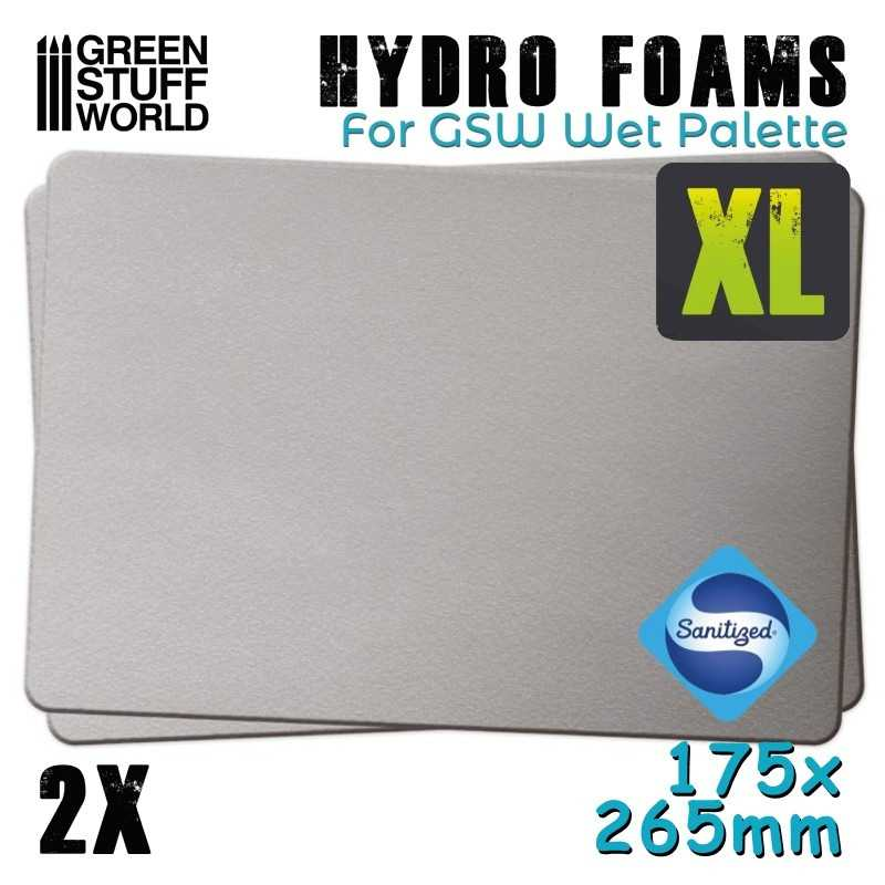 [GSW 10325] Green Stuff World : Pack of 2 Hydro Foams XL for Wet Palette XL (175x265mm / Sanitized® Treated)