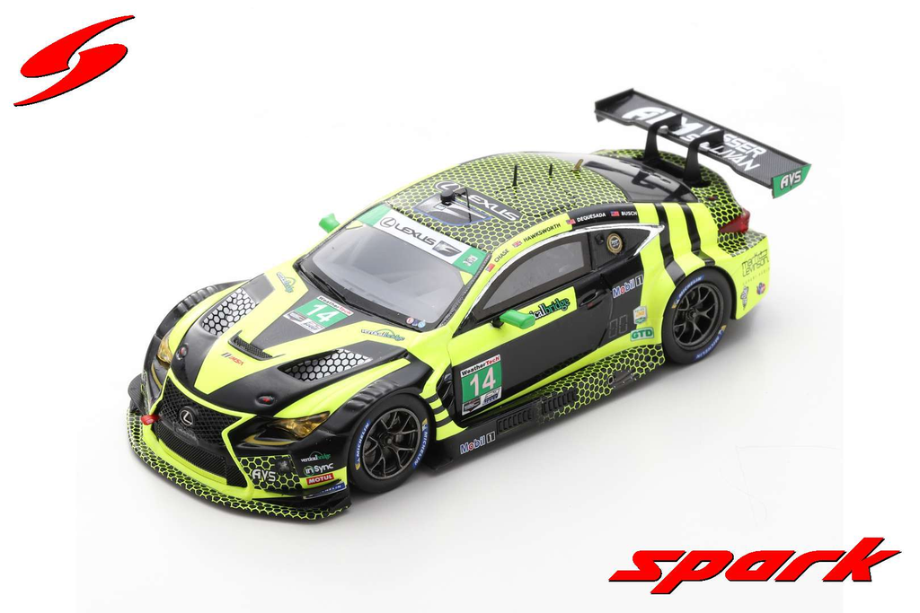 Spark : Lexus RC F GT3 │ No.14 Aim Vasser Sullivan 24h Daytona 2020 P. Chase - J. Hawksworth - K. Busch - M. De Quesada [1/43]