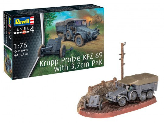 Revell : Krupp Protze KFZ 69 with 3,7cm Pak