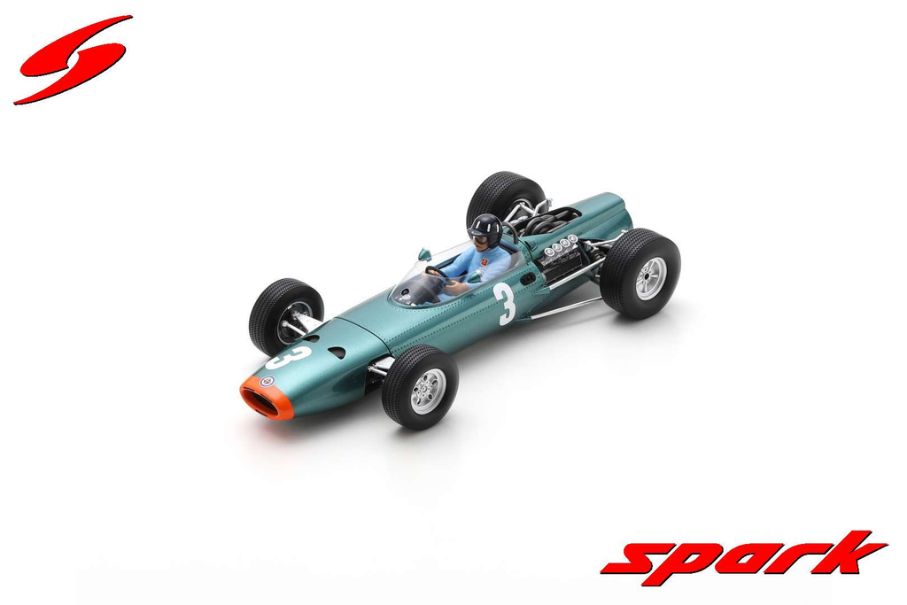 Spark : BRM P261 no.3│Winner Monaco GP 1965│Graham Hill with Acrylic Cover [1/18]