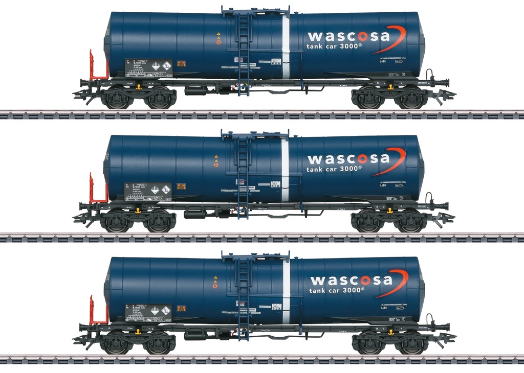 Marklin : 3 Wagon Citerne Zacens Wascosa