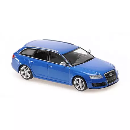 Maxichamps : Audi RS6 Avant │ 2007 Bleu Métallique  [1/43]
