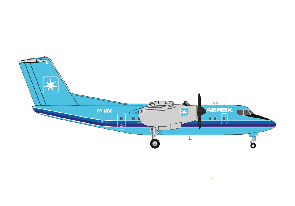 [HER 572637] Herpa : Maersk Air De Havilland Canada DHC-7 - OY-MBC