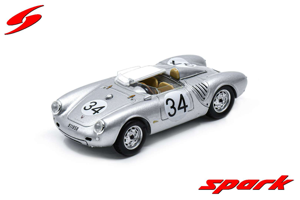 [SPK S9721] Spark : Porsche 550A │ No.34 24h Le Mans 1957 E. Crawford - C. Storez [1/43]