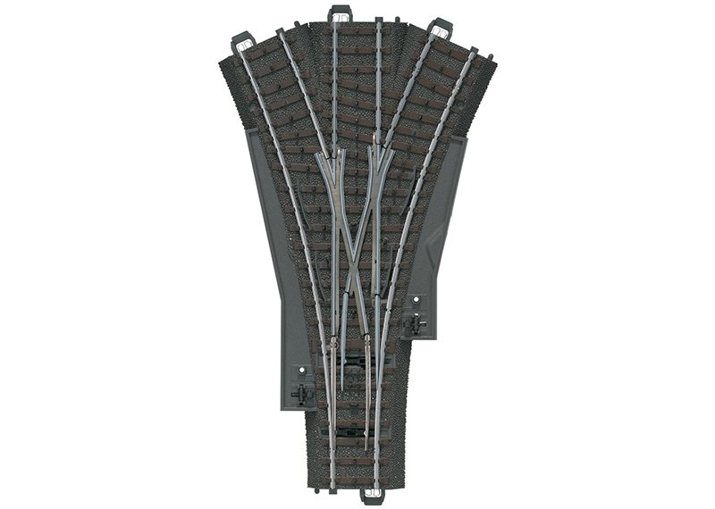 [MKN 24630] Marklin : Aiguillage Triple (188.3mm - 2x 24.3°) │ Voie C [24630]