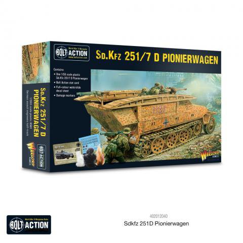 [WLG 402012040] Bolt Action : German Assault engineers Half-Track Sd.kfz. 251/7 Ausf.D Pionierwagen │ Mid - Late