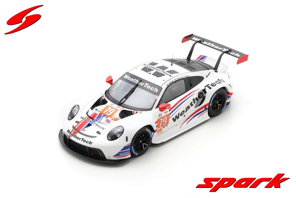 Spark Model : Porsche 911 RSR-19 No.79 WeatherTech Racing 2nd LMGTE Am 24H Le Mans 2022 C. MacNeil - J. Andlauer - T. Merrill [1/18]