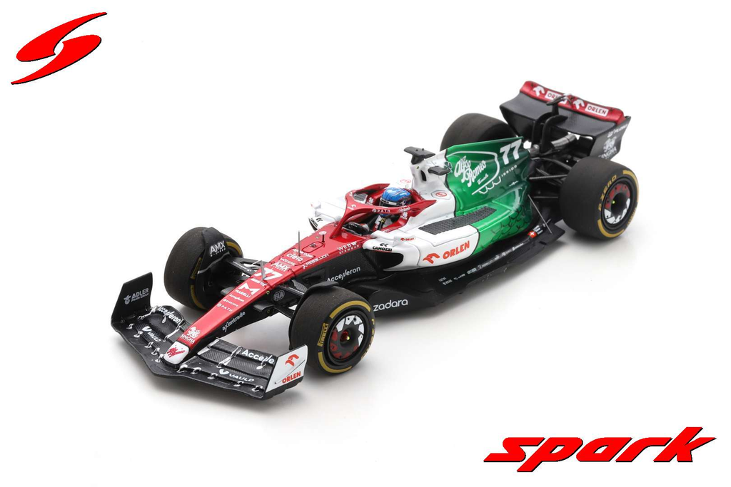 Spark : Alfa Romeo F1 Team Orlen C42 │ No.77 Alfa Romeo f1 team Orlen Azerbaijan GP 2022 Valtteri Bottas [1/43] [1/43]
