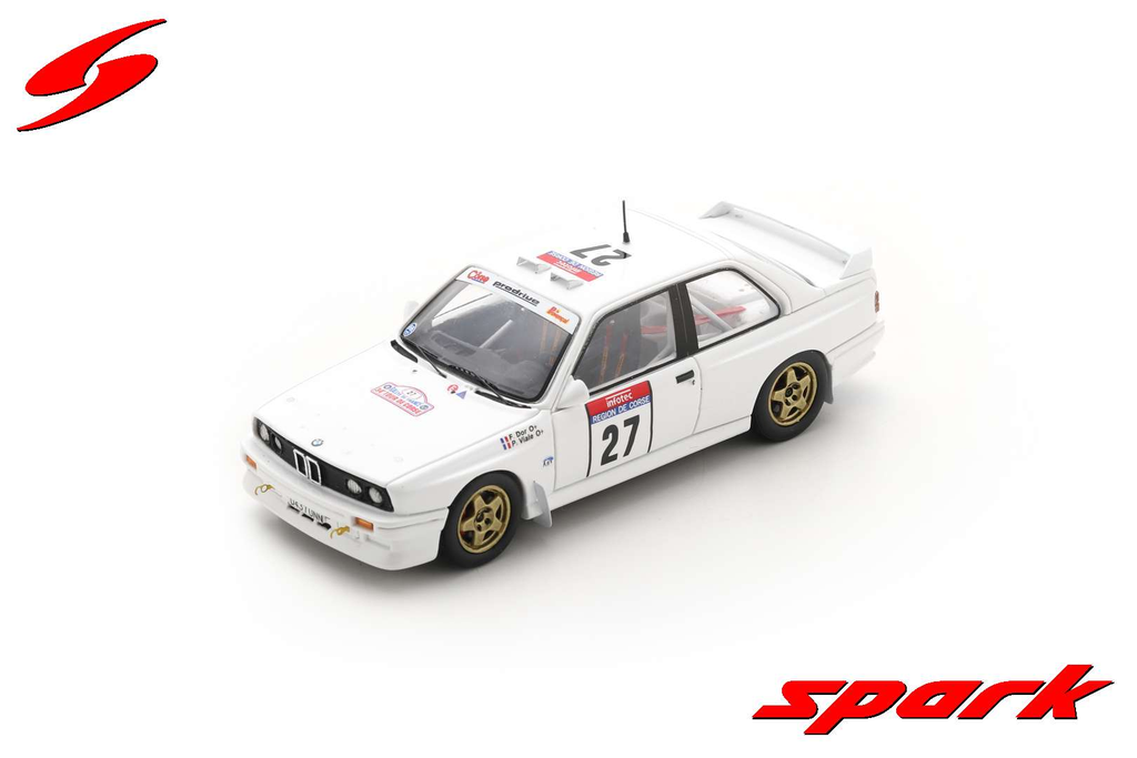 Spark : BMW E30 │ No.27 Tour De Corse Rallye de France 1990 F. Dor - P. Viale