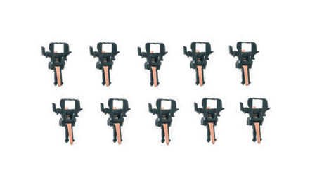 [MKN 72025] Marklin : Têtes d'attelage court conductrices de courant (10pcs)