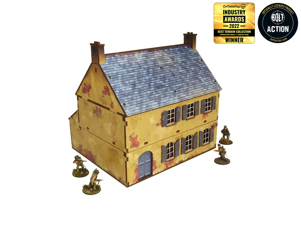 MicroArt Studio : Townhouse 2 (prépeint) │ WW2 Normandy