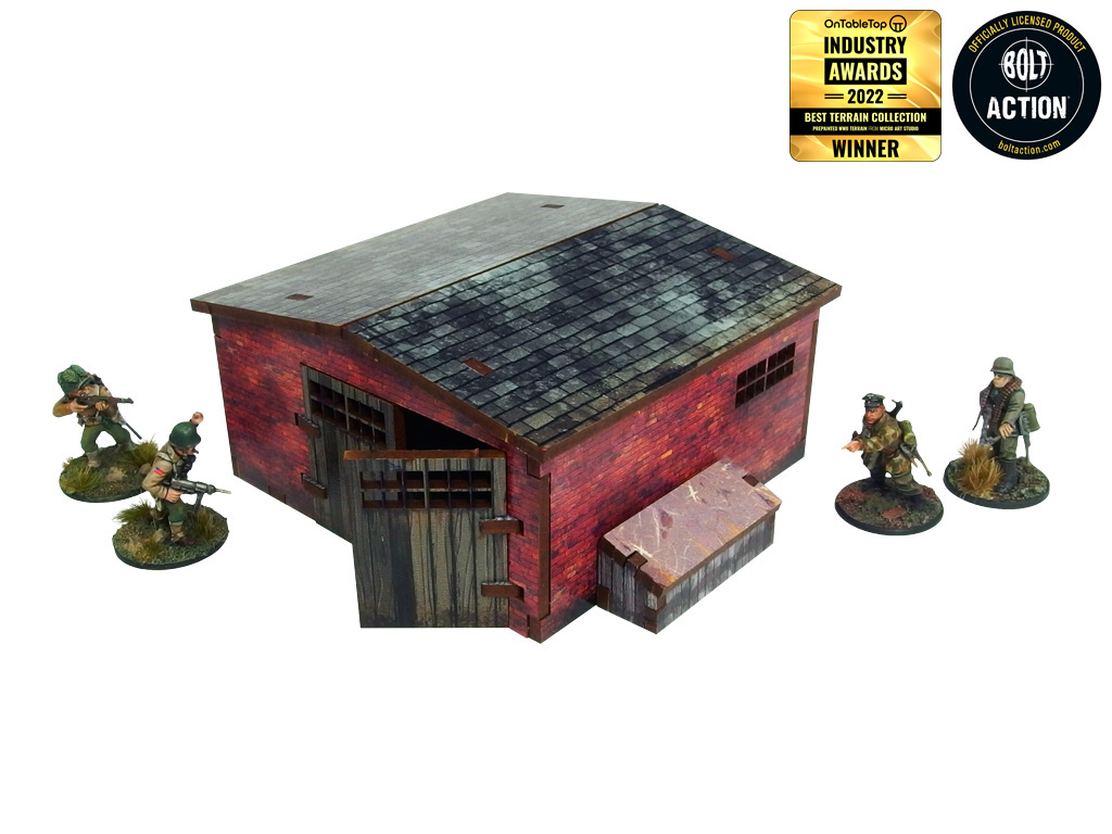 MicroArt Studio : Abris en Brique rouge │ WW2 Normandy