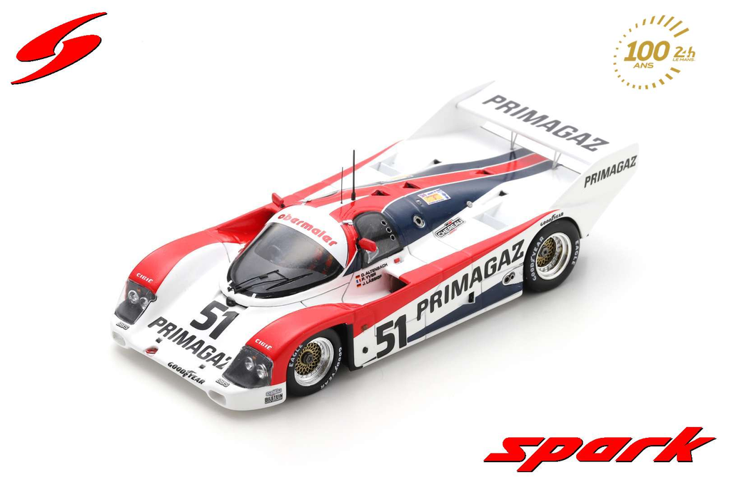 Spark model : PORSCHE 962 C NO.51 24H LE MANS 1991 P. YVER - O. ALTENBACH - J. LÄSSIG [1/43]