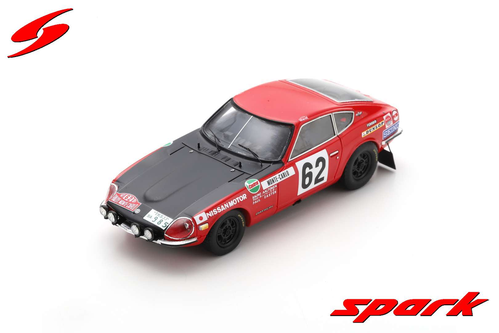 Spark model : DATSUN 240 Z NO.62 RALLY MONTE CARLO 1971 R. AALTONEN - P. EASTER [1/43]