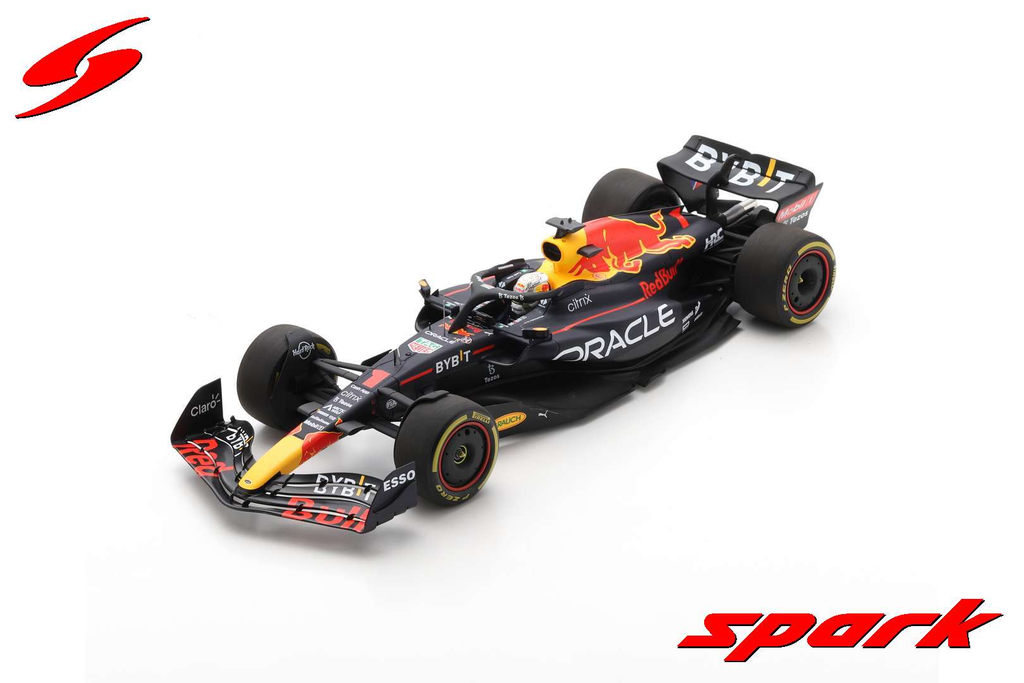 Spark model : REDBULL RB18 RACING Oracle NO.1 ORACLE RED BULL RACING WINNER BELGIAN GP 2022 MAX VERSTAPPEN [1/18]