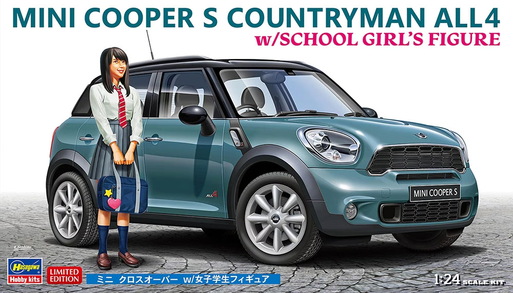 Hasegawa : Mini Cooper S Countryman All4 │ School Girl's Figure