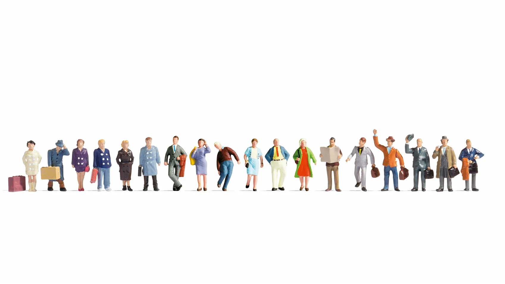 Noch : 18 Figurines Voyageurs
