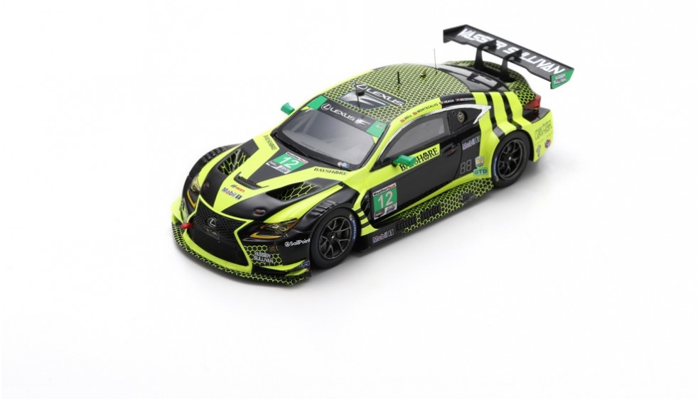 Spark model : Lexus RC F GT3 No.12 Vasser Sullivan 24H Daytona 2021 R. Megennis - Z. Veach - T. Bell - F. Montecalvo [1/43]
