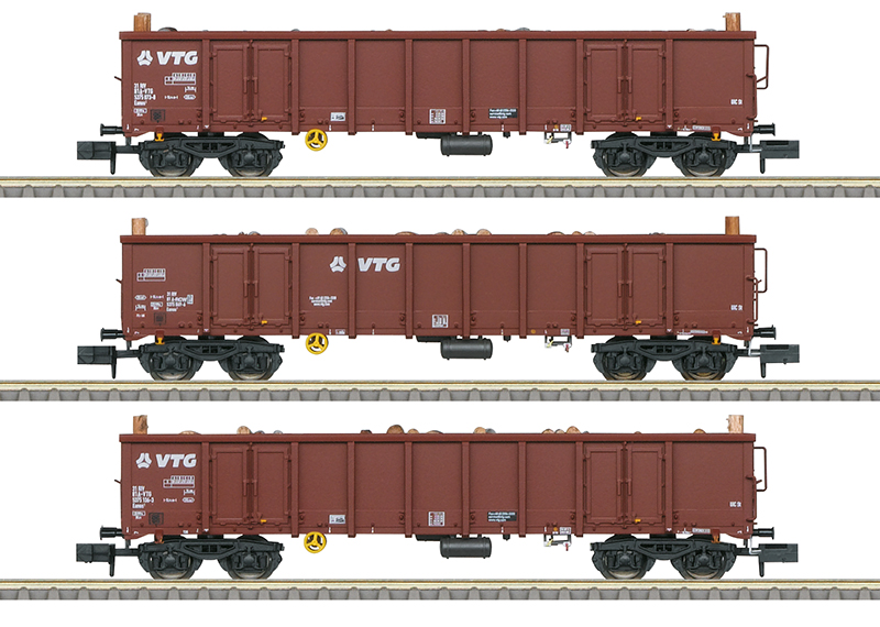 Minitrix : 3 Wagons Eanos VTG